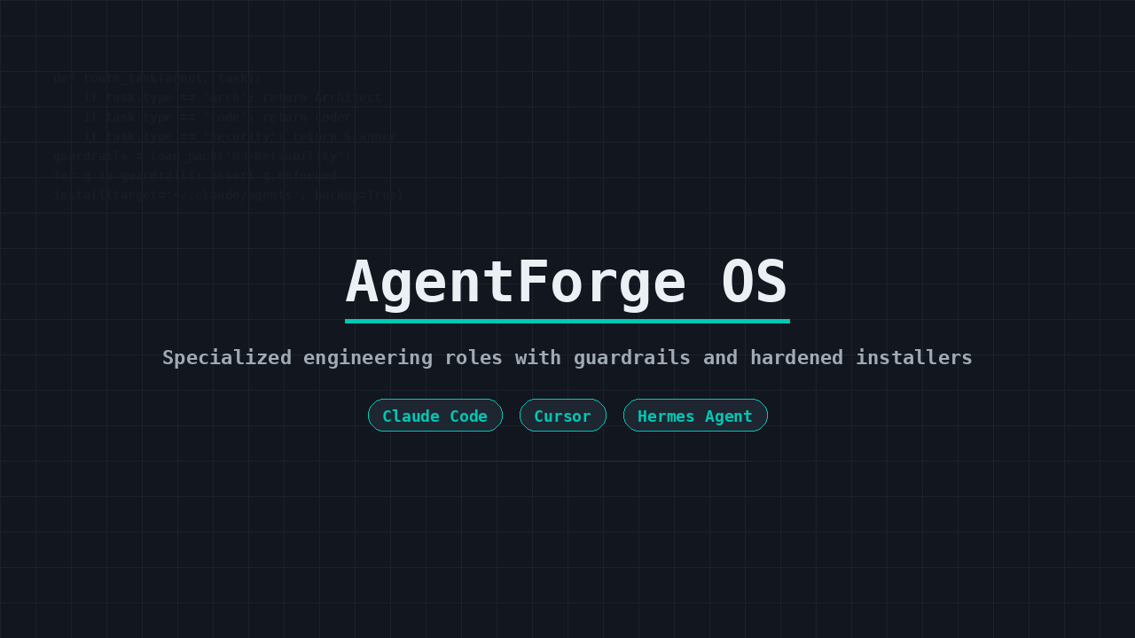 AgentForge OS cover