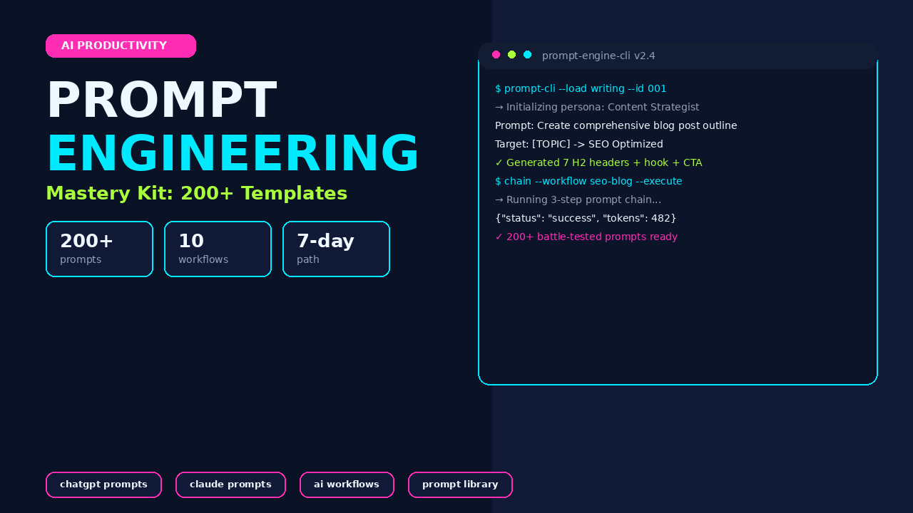 Prompt Engineering Mastery Kit cover